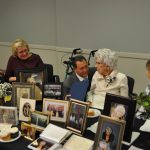 Assembly Majority Leader Joe Morelle visits with Florence Spinelli and her family